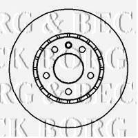 BORG & BECK bbd4908 -  Тормозной диск